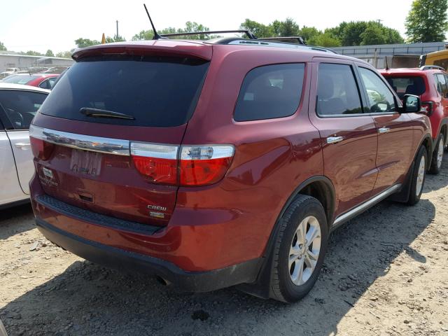 1C4RDJDG8DC664866 - 2013 DODGE DURANGO CR MAROON photo 4