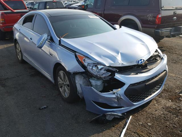 KMHEC4A47EA103547 - 2014 HYUNDAI SONATA HYB BLUE photo 1