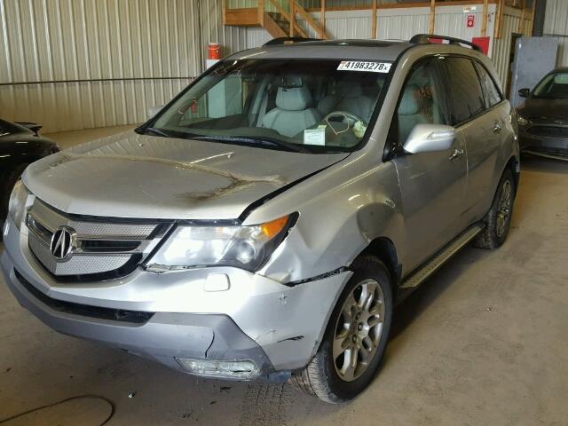 2HNYD28228H002231 - 2008 ACURA MDX SILVER photo 2