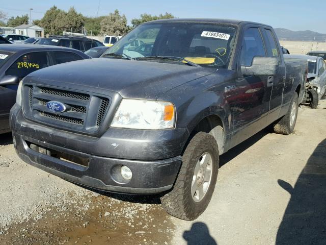 1FTRX12577KC82072 - 2007 FORD F150 CHARCOAL photo 2