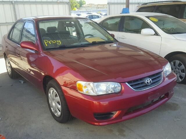 2T1BR12E21C395481 - 2001 TOYOTA COROLLA CE RED photo 1