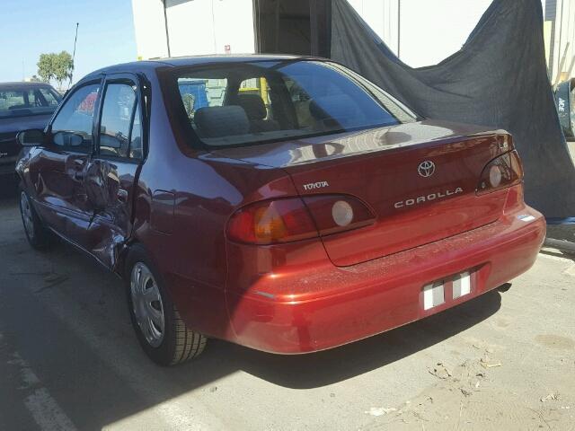 2T1BR12E21C395481 - 2001 TOYOTA COROLLA CE RED photo 3