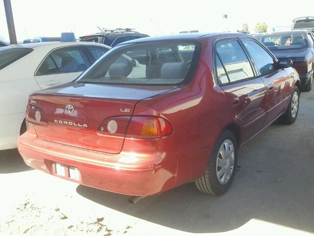 2T1BR12E21C395481 - 2001 TOYOTA COROLLA CE RED photo 4