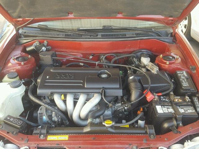 2T1BR12E21C395481 - 2001 TOYOTA COROLLA CE RED photo 7