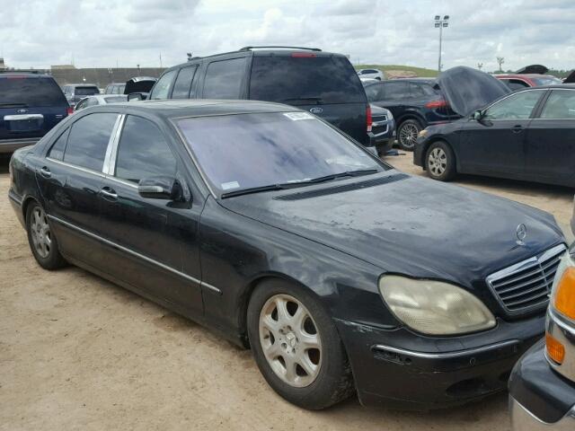 WDBNG75J22A225477 - 2002 MERCEDES-BENZ S BLACK photo 1