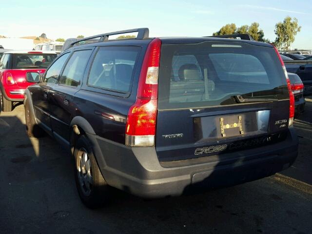 YV1SZ59H541168568 - 2004 VOLVO XC70 BLUE photo 3