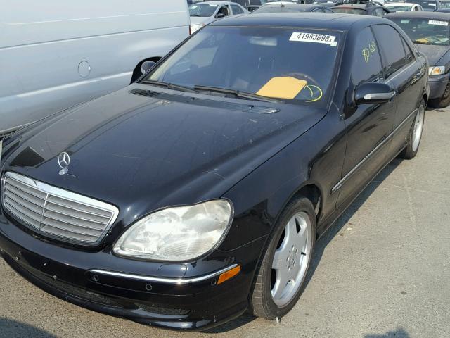 WDBNG78J32A270777 - 2002 MERCEDES-BENZ S 600 BLACK photo 2