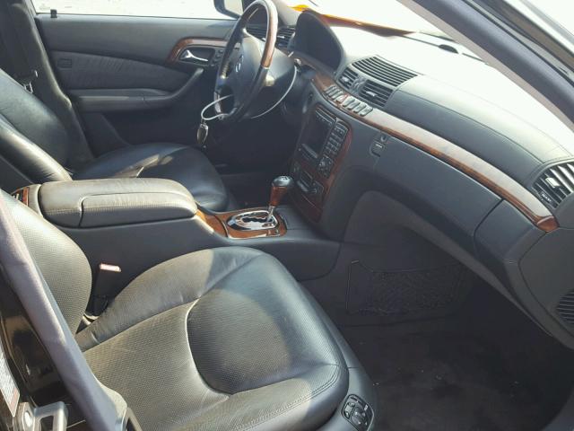 WDBNG78J32A270777 - 2002 MERCEDES-BENZ S 600 BLACK photo 5