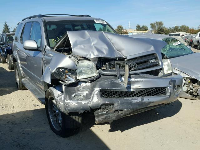 5TDBT44AX2S116641 - 2002 TOYOTA SEQUOIA SR SILVER photo 1