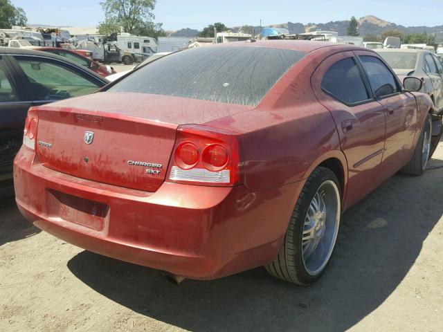 2B3CA3CV0AH127087 - 2010 DODGE CHARGER SX RED photo 4