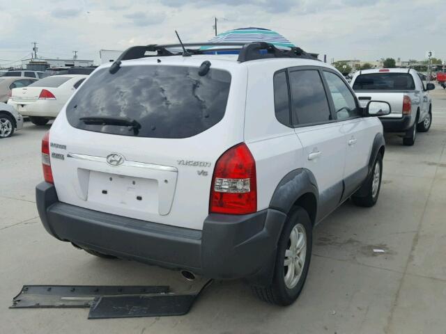 KM8JN12D97U686291 - 2007 HYUNDAI TUCSON SE WHITE photo 4