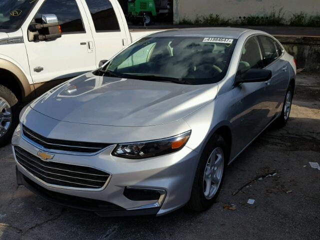 1G1ZB5ST2HF157116 - 2017 CHEVROLET MALIBU LS SILVER photo 2