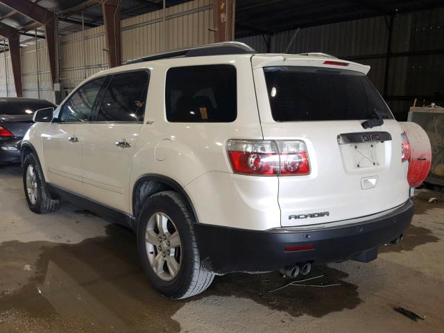 1GKER33D19J198787 - 2009 GMC ACADIA SLT თეთრი ფოტო 3