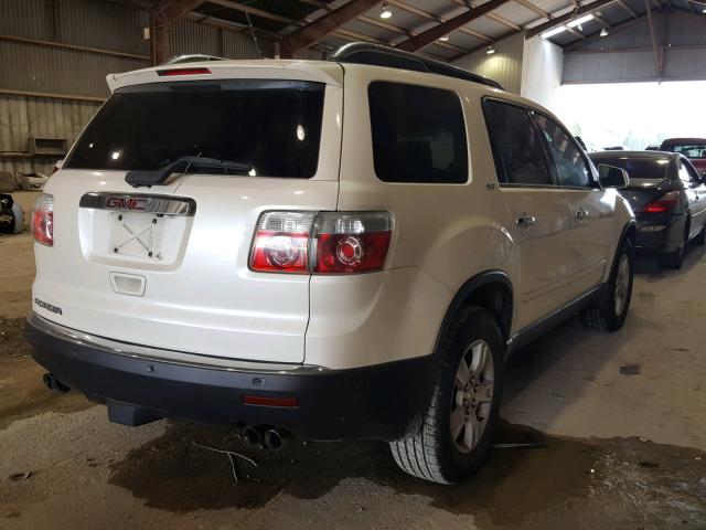 1GKER33D19J198787 - 2009 GMC ACADIA SLT თეთრი ფოტო 4