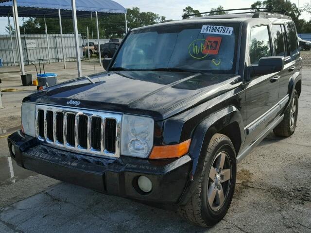 1J8HH48P67C650294 - 2007 JEEP COMMANDER BLACK photo 2