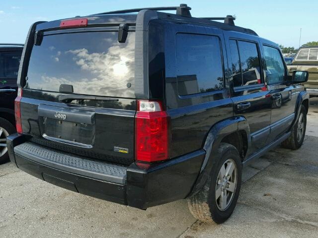 1J8HH48P67C650294 - 2007 JEEP COMMANDER BLACK photo 4