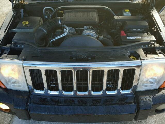 1J8HH48P67C650294 - 2007 JEEP COMMANDER BLACK photo 7