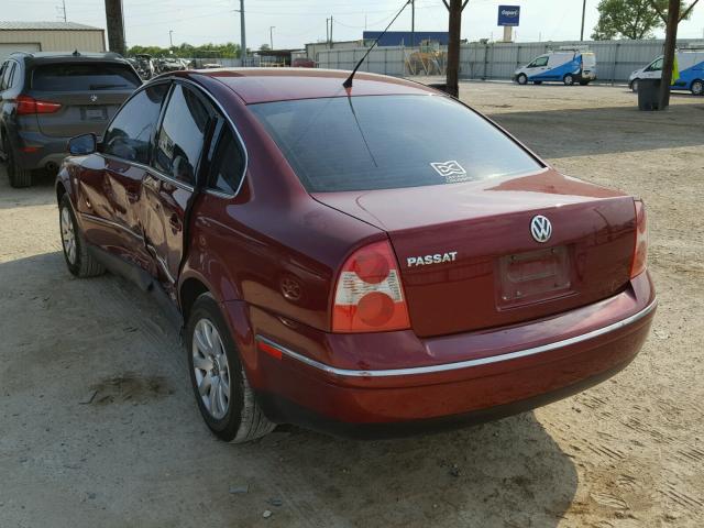 WVWPD63B12P447529 - 2002 VOLKSWAGEN PASSAT GLS RED photo 3