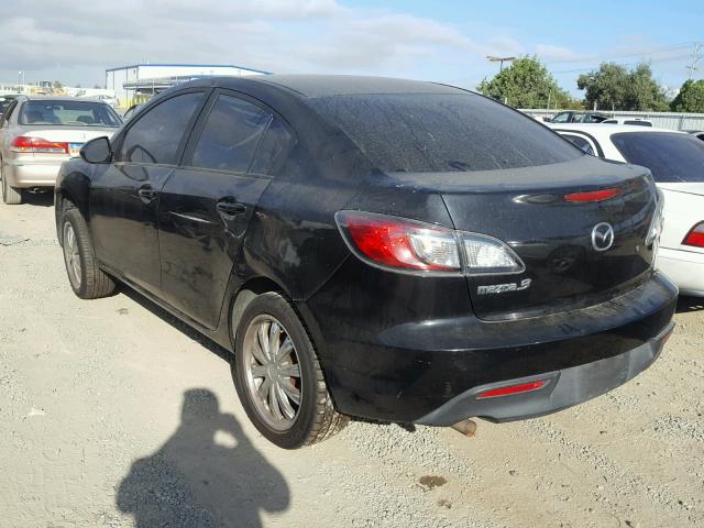 JM1BL1SF4A1277186 - 2010 MAZDA 3 I BLACK photo 3