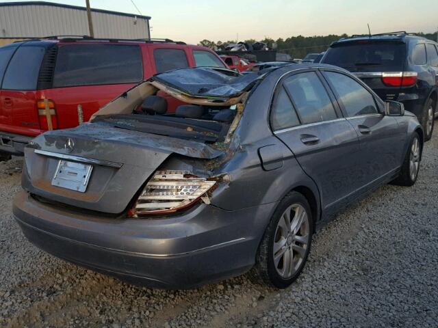 WDDGF4HB0DR242479 - 2013 MERCEDES-BENZ C 250 GRAY photo 4