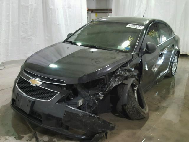 1G1PC5SHXB7122440 - 2011 CHEVROLET CRUZE LS BLACK photo 2