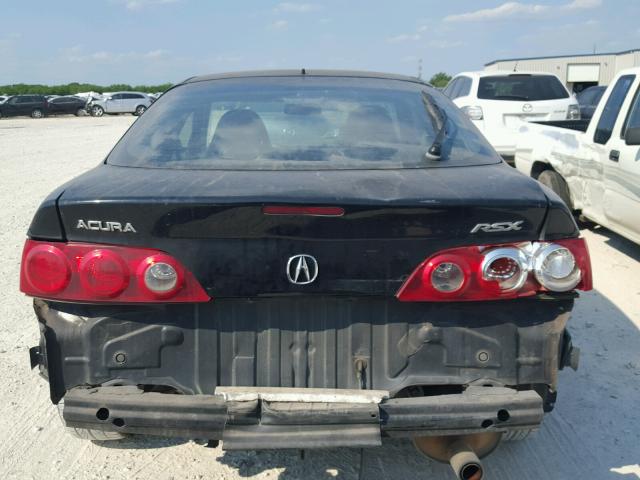 JH4DC53876S020863 - 2006 ACURA RSX BLACK photo 9