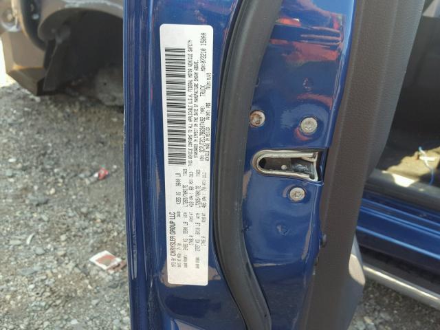 3D7UT2CL7BG507492 - 2011 DODGE RAM 2500 BLUE photo 10