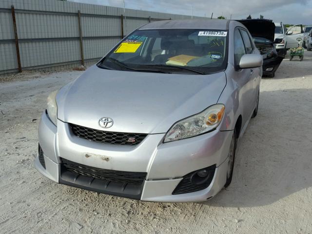 2T1KE40E29C016247 - 2009 TOYOTA COROLLA MA SILVER photo 2