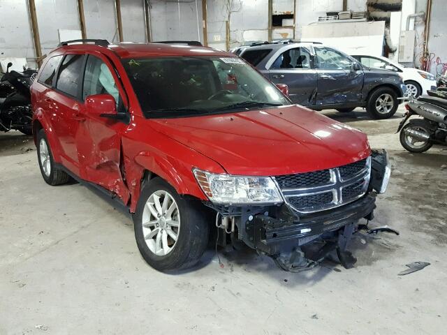 3C4PDDBG9DT547863 - 2013 DODGE JOURNEY SX RED photo 1