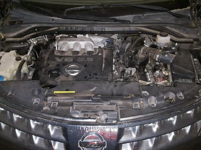 JN8AZ08W87W667946 - 2007 NISSAN MURANO SL BLACK photo 7