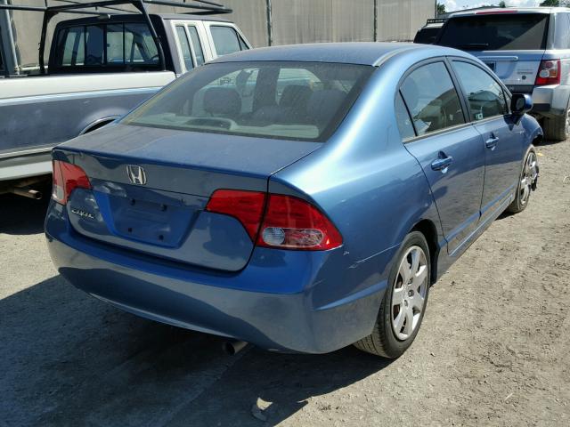 1HGFA16526L070205 - 2006 HONDA CIVIC BLUE photo 4