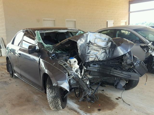 3VW1K7AJ6DM221858 - 2013 VOLKSWAGEN JETTA BASE GRAY photo 1