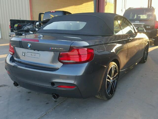 WBA2N1C54JVC28806 - 2018 BMW M240I Gris foto 4