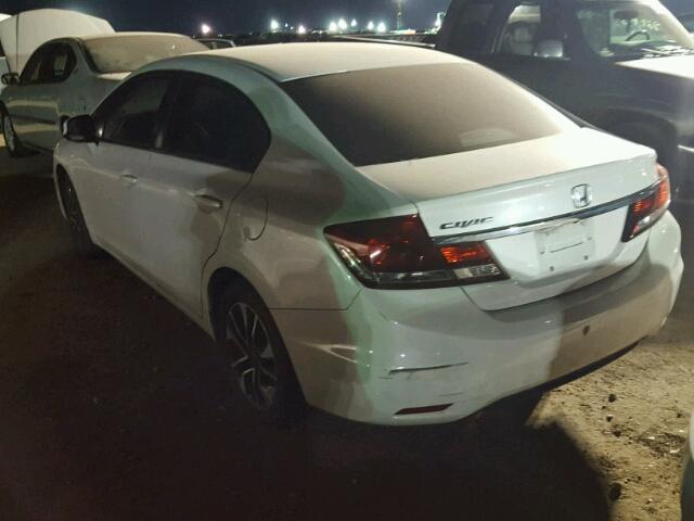 19XFB2F9XDE041089 - 2013 HONDA CIVIC EXL WHITE photo 3