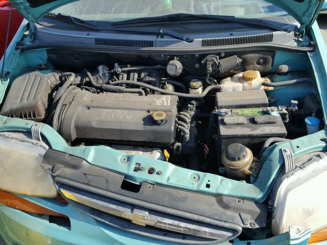 KL1TD62615B319707 - 2005 CHEVROLET AVEO BASE Կապույտ լուսանկար 7