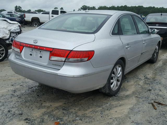 KMHFC46FX8A288860 - 2008 HYUNDAI AZERA SE SILVER photo 4