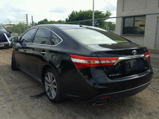 4T1BK1EB8EU103181 - 2014 TOYOTA AVALON BAS BLACK photo 3