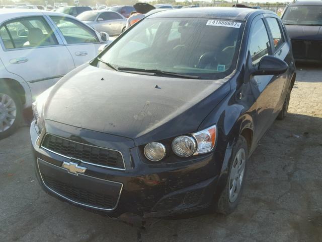 1G1JA6SH9E4150477 - 2014 CHEVROLET SONIC LS BLACK photo 2