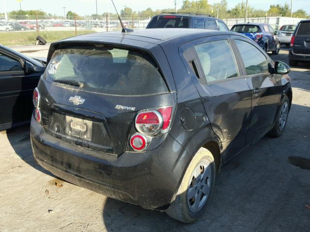 1G1JA6SH9E4150477 - 2014 CHEVROLET SONIC LS BLACK photo 4