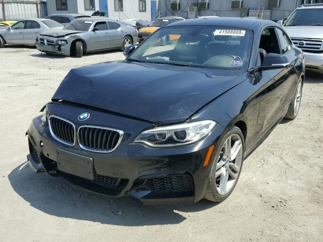 WBA1F5C57EVV99252 - 2014 BMW 228 I BLACK photo 2