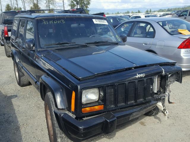 1J4FF58S21L561841 - 2001 JEEP CHEROKEE C BLACK photo 1