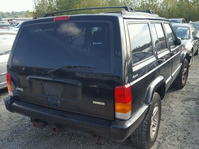 1J4FF58S21L561841 - 2001 JEEP CHEROKEE C BLACK photo 4