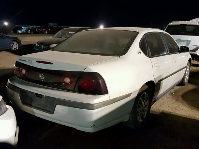 2G1WF52E849241372 - 2004 CHEVROLET IMPALA WHITE photo 4