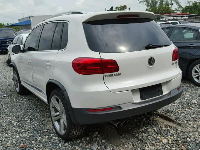 WVGAV3AX5EW023339 - 2014 VOLKSWAGEN TIGUAN WHITE photo 3