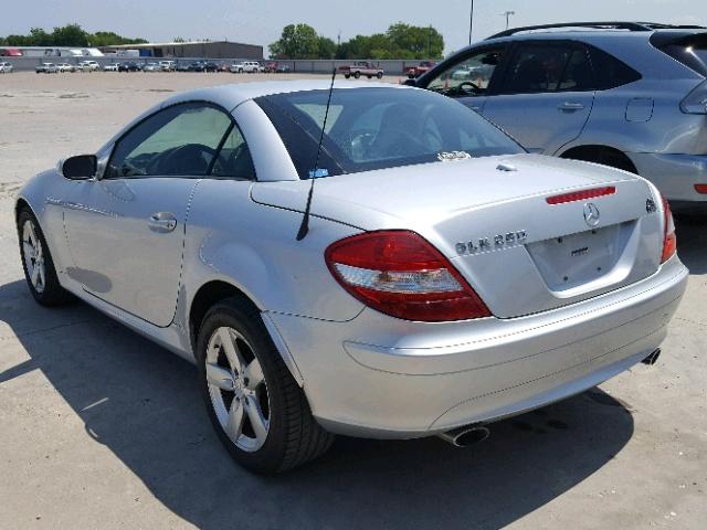 WDBWK54F46F092069 - 2006 MERCEDES-BENZ SLK 280 SILVER photo 3