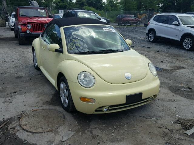 3VWCK21Y33M317325 - 2003 VOLKSWAGEN NEW BEETLE ყვითელი ფოტო 1