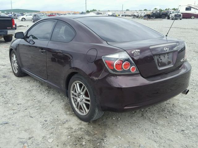 JTKDE167680241451 - 2008 TOYOTA SCION TC იასამნისფერი ფოტო 3