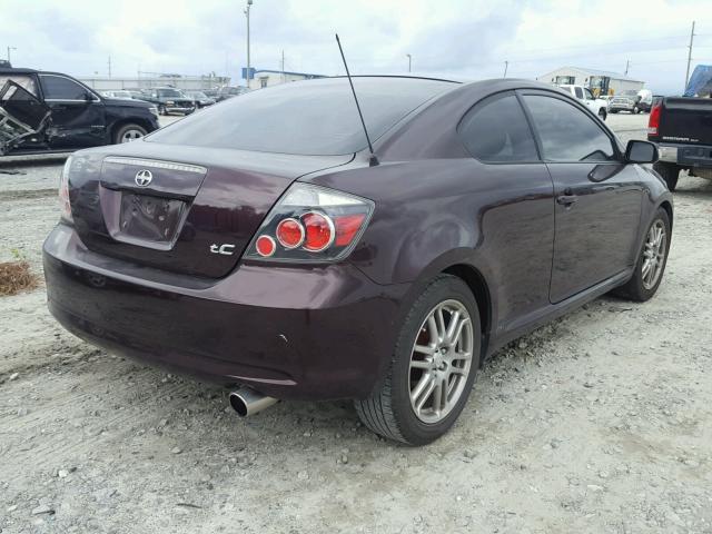 JTKDE167680241451 - 2008 TOYOTA SCION TC იასამნისფერი ფოტო 4