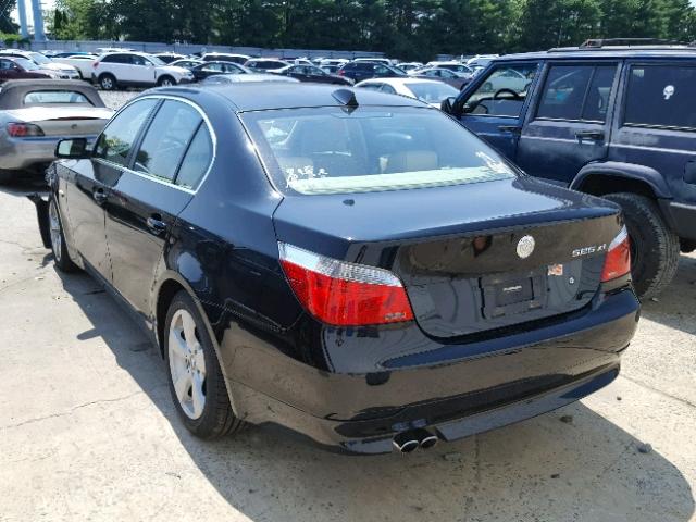 WBANF33527CW69048 - 2007 BMW 525 XI BLACK photo 3