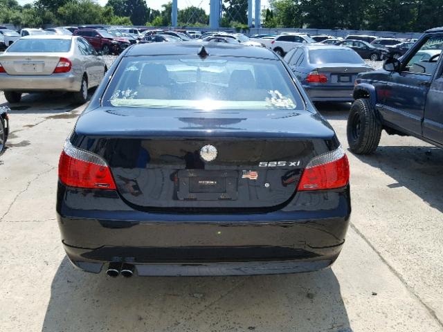 WBANF33527CW69048 - 2007 BMW 525 XI BLACK photo 9